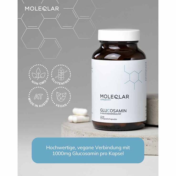 Moleqlar Glucosamin D-Glucosaminsulfate Kapseln, 90 St