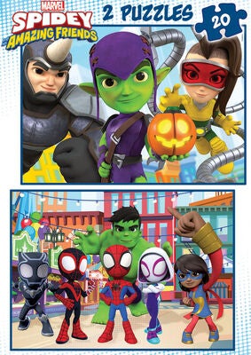 Spidey and His Amazing Friends Puslespill 2x20 Brikker
