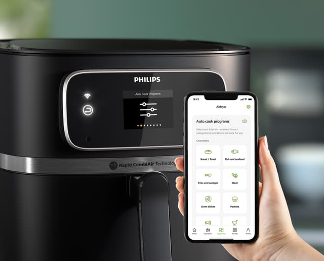 Philips Airfryer Combi 7000 Series 8.3L med fødevaretermometer HD9880/90