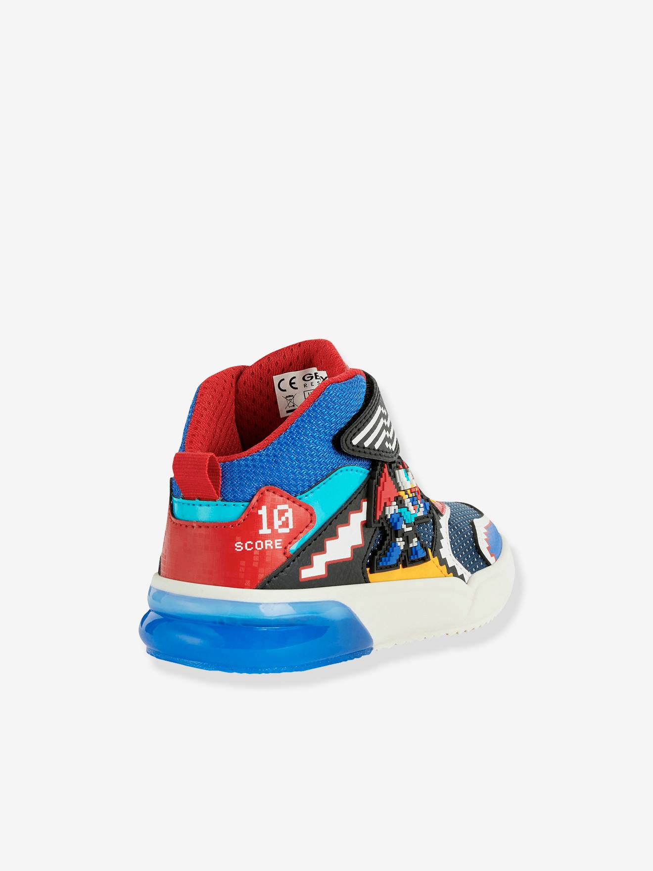 Tênis GEOX® Grayjay MID com luzes azuis elétricas