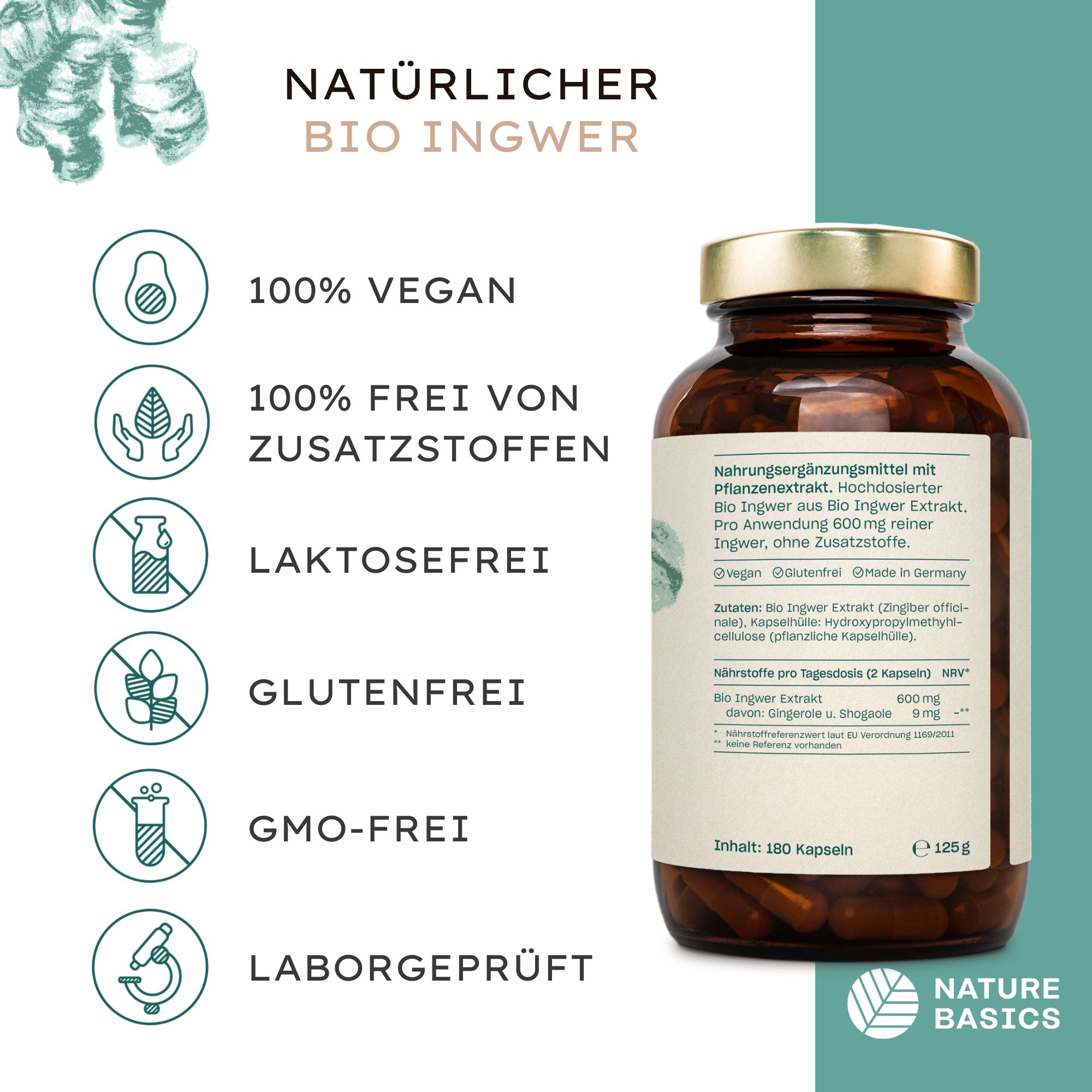 Nature Basics Bio Ingwer