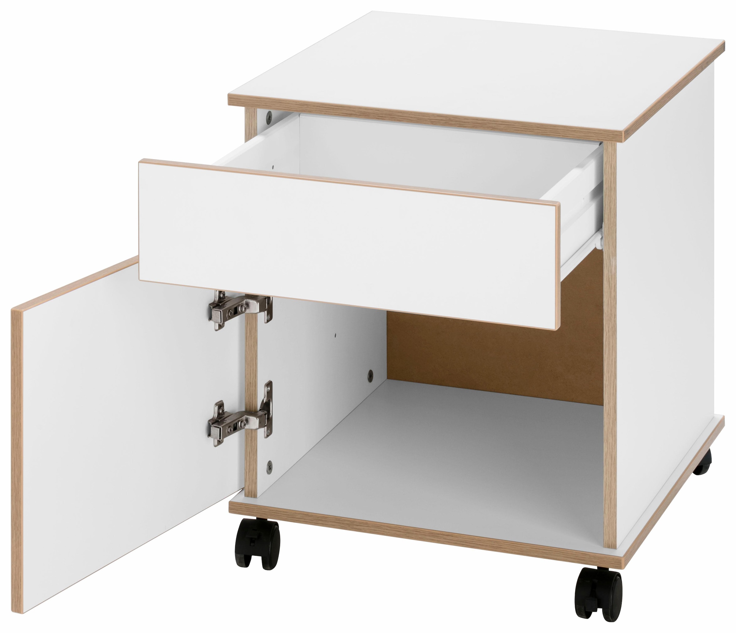 VOGL Möbelfabrik Rollcontainer »Trelle« Türen mit Soft-Close, Grifflose Optik