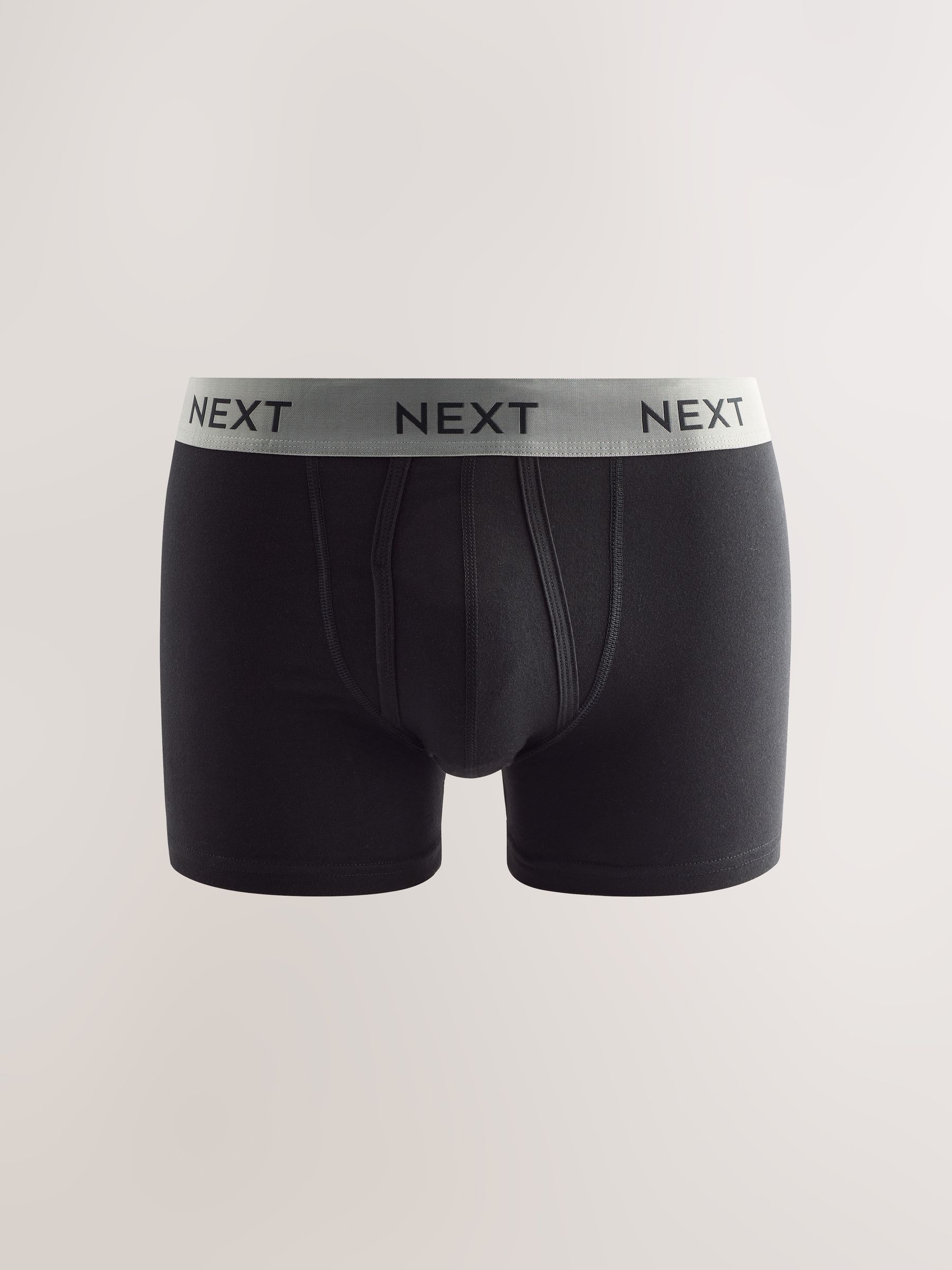 Zwart met tailleband in diverse metallic kleuren - 5 Boxershorts zonder plooi