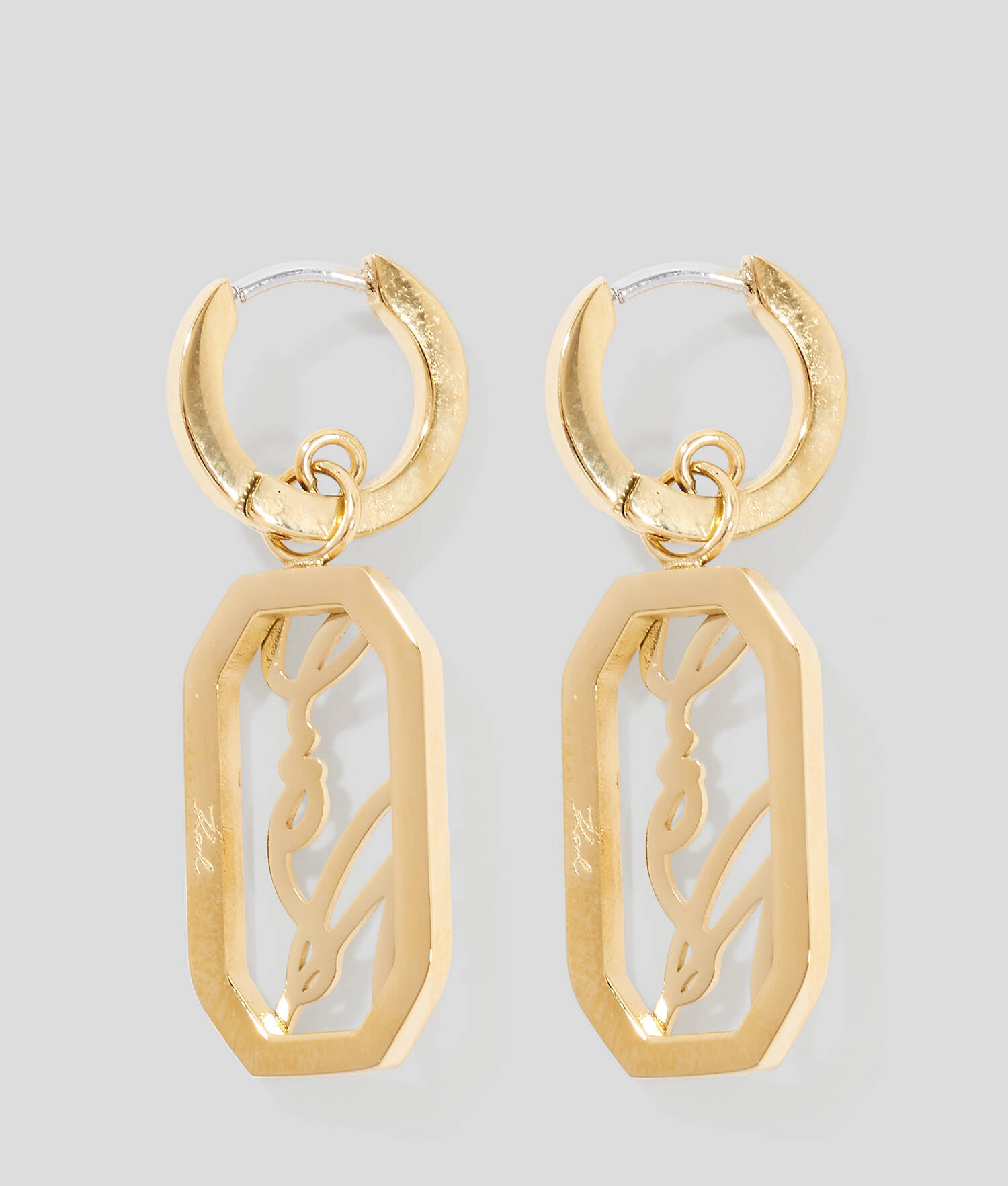 Boucles d'oreilles pendantes KARL Signature - Or