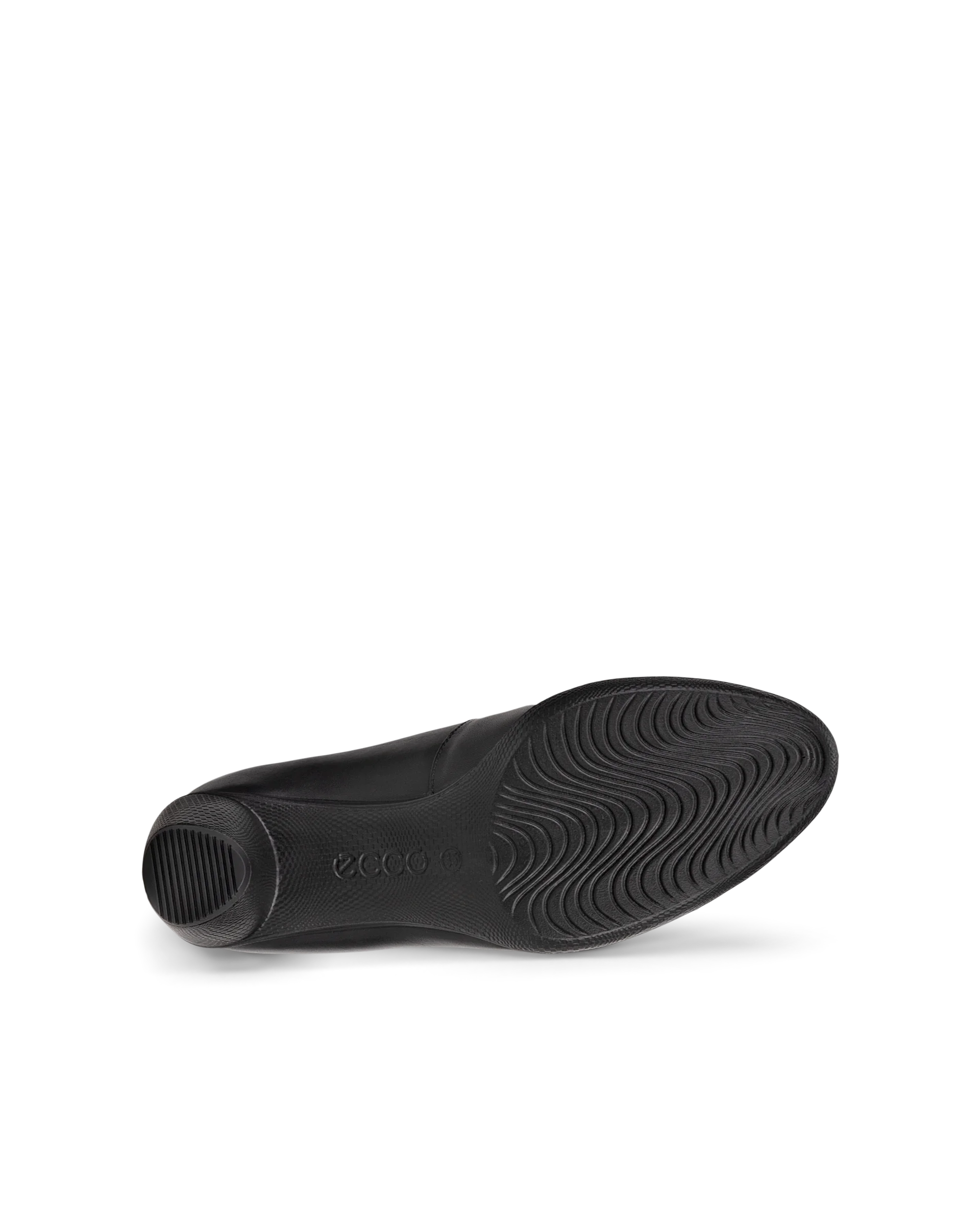 ECCO SCULPTURED 45 Damen Lederpumps mit Blockabsatz Schwarz