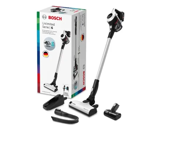 Bosch Serie | 6 BKS611MTB - Støvsuger - pind/håndholdt (2-i-1) - uden pose - ledningsfri - hvid