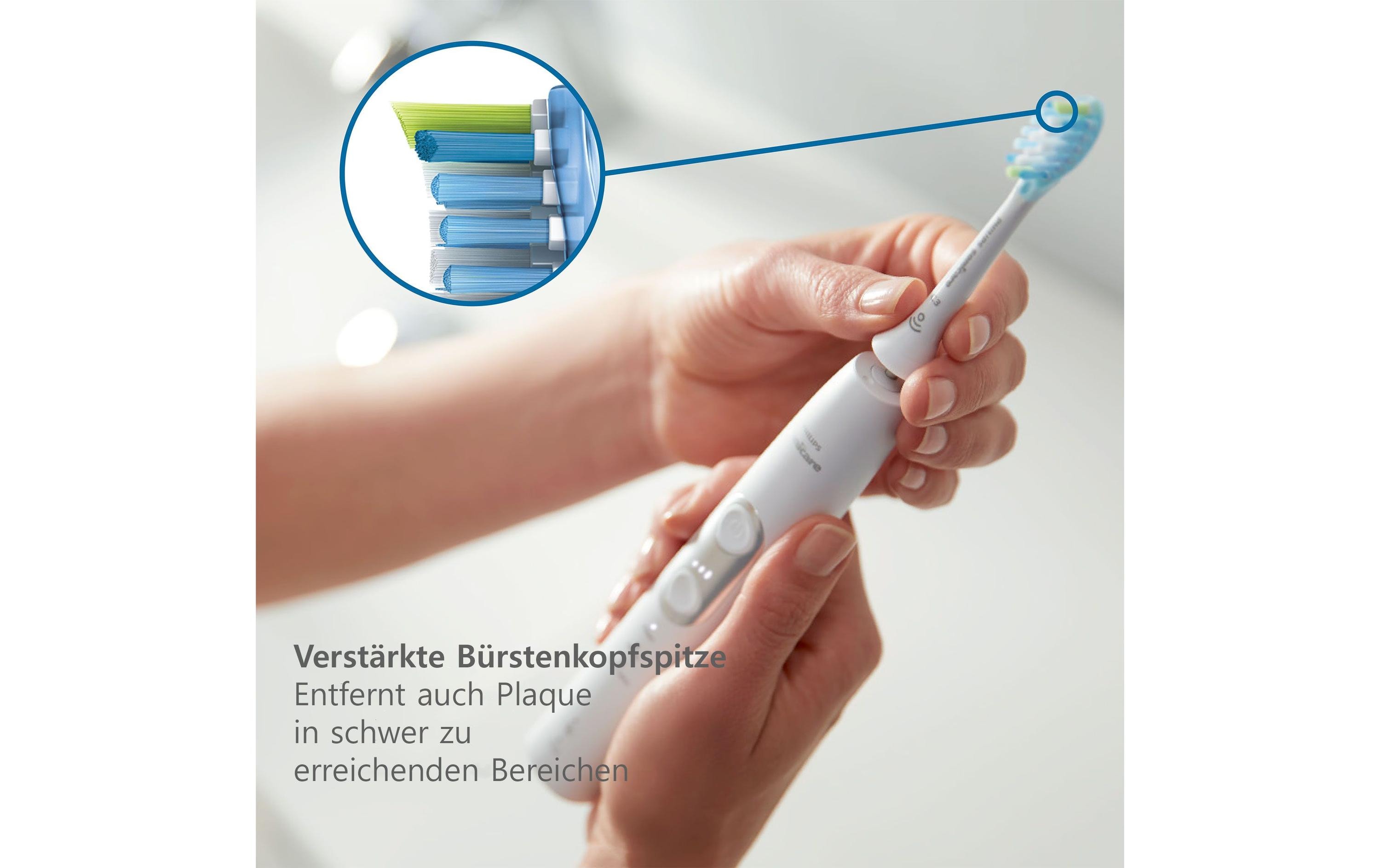 Zahnbürstenkopf C3 Prem. Plaque Defense HX9044/17 4 StückErsatzbürsten für Philips Sonicare Schallzahnbürsten