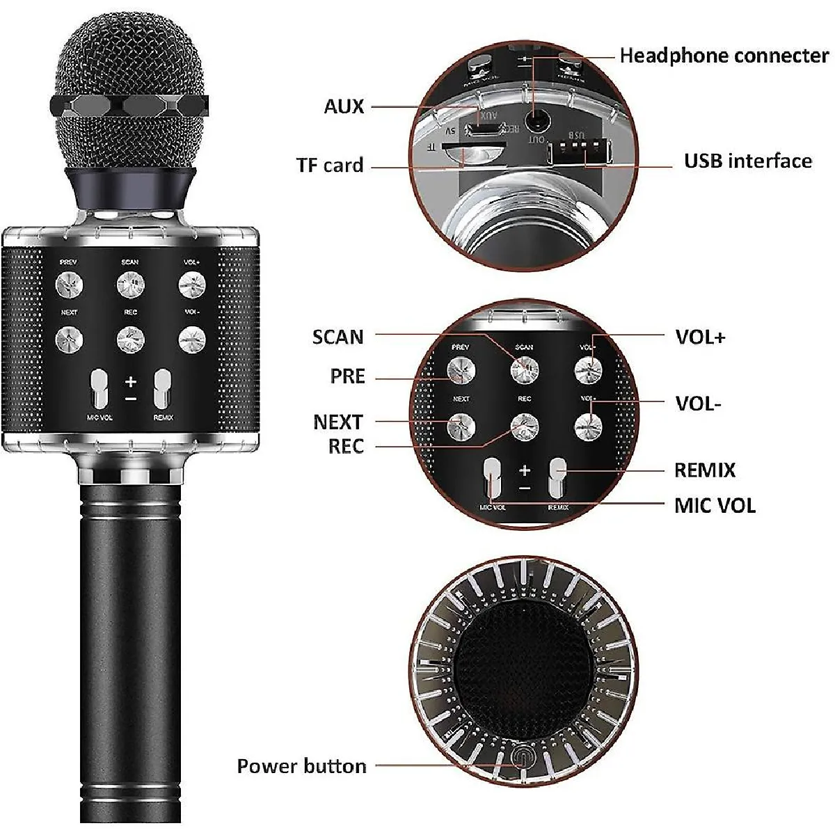 Universal WS858 Bluetooth Microphone