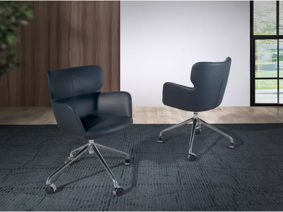 Chaise de bureau pivotante bleue 4110 ANGEL CERDA
