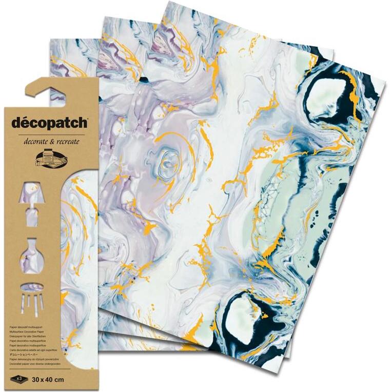 Pochette 3 Feuilles Foil Ref 797 - Bleu