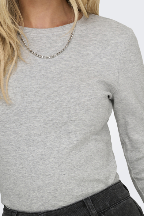 Only grijze dames t-shirt