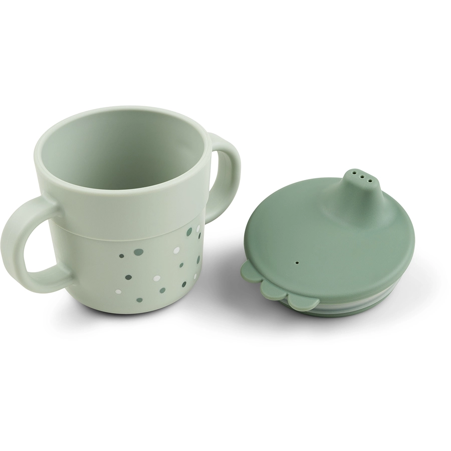 Done by Deer™ Trinklernbecher Foodie Happy dots Grün