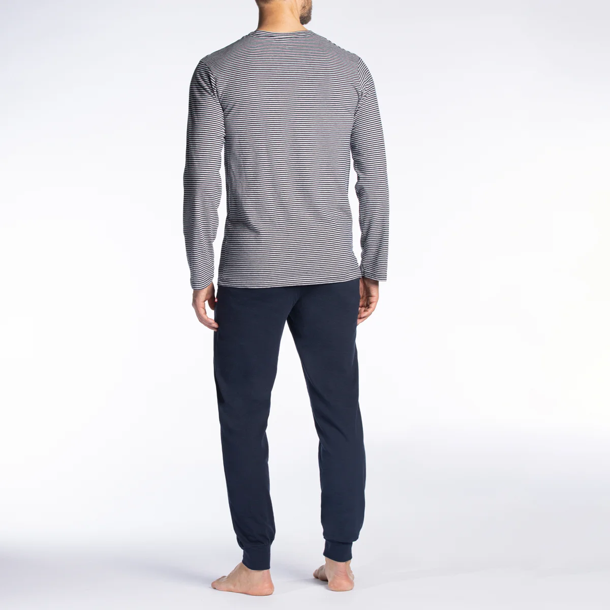 Pyjama homme HOME rayé/marine