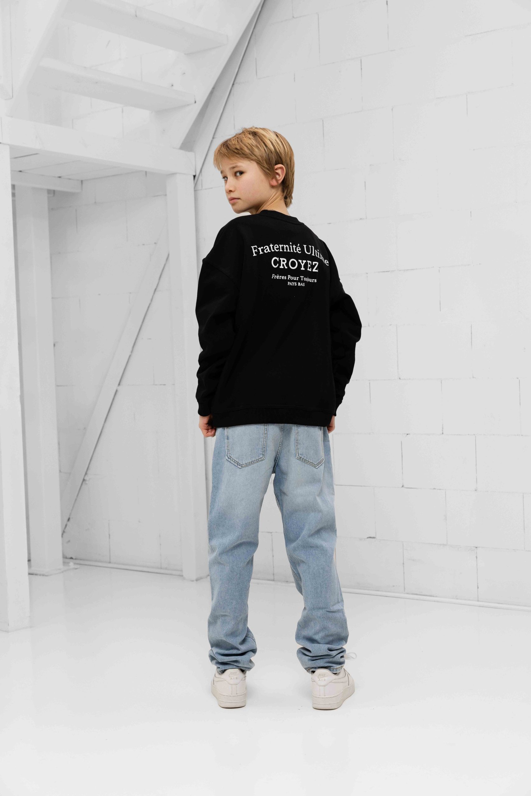 Croyez Fraternité Sweater Kids Zwart