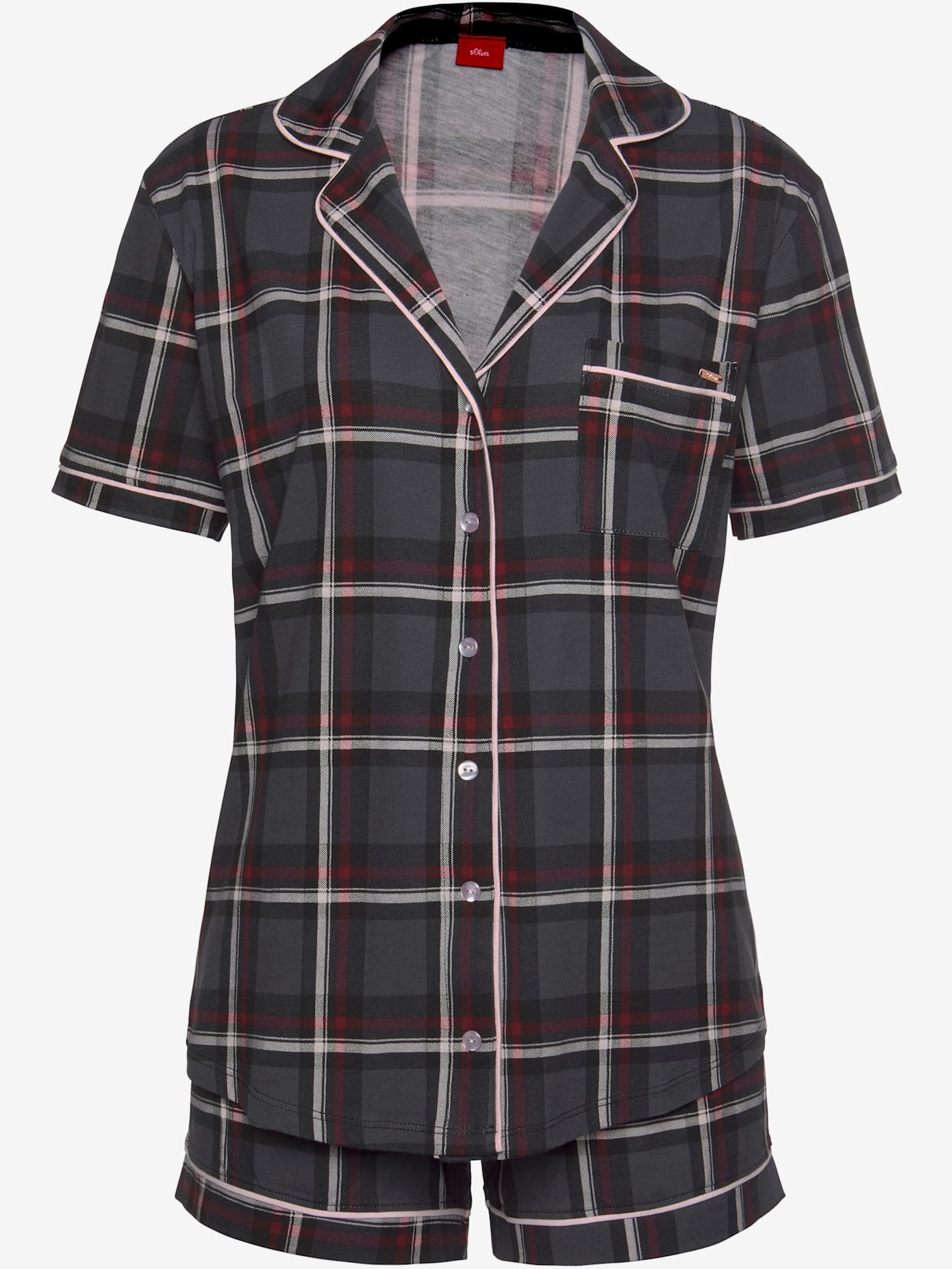Élégant pyjama court avec motif sur toute la surface