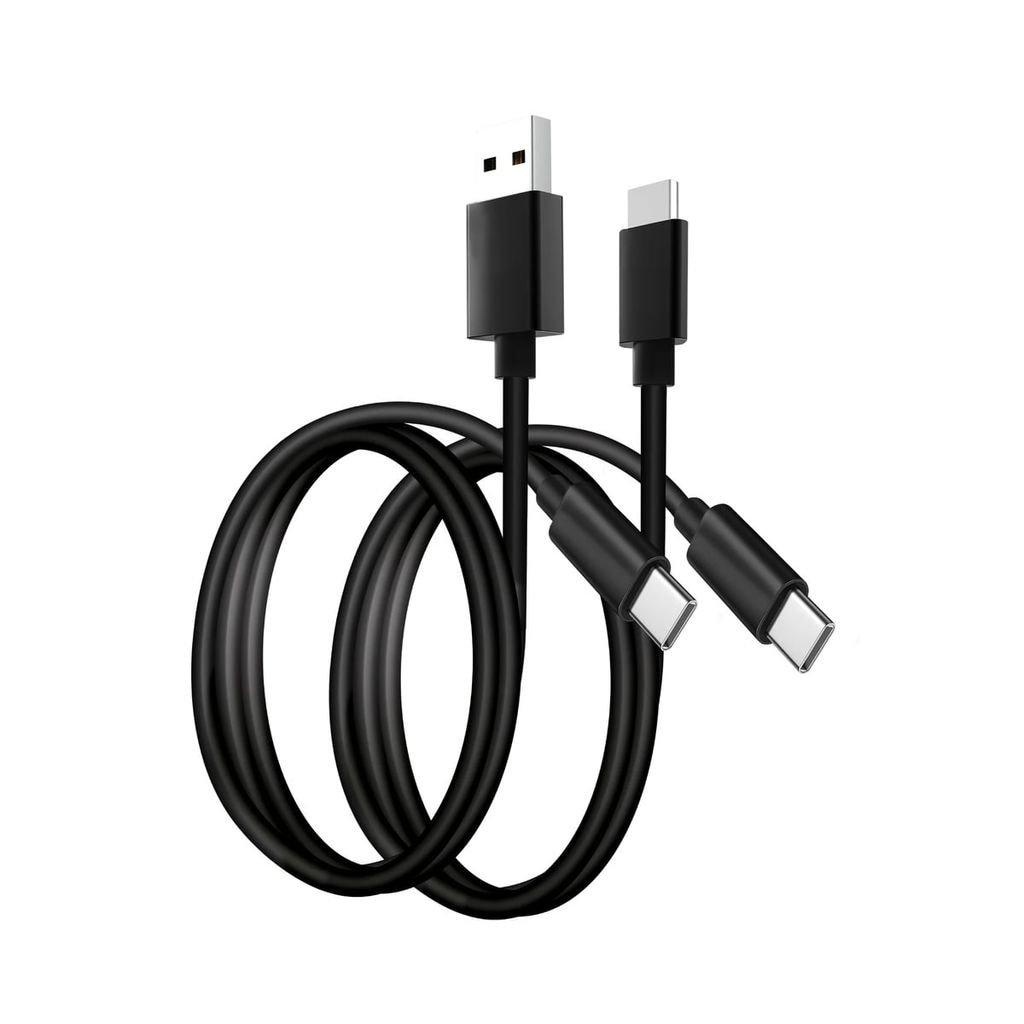 Stealth USB-Kabel »Silikon Ladekabel im Doppelpack je 2m (1x USB-A -> C & 1x USB-C -> C)« USB Typ A | USB-C 200 cm Flexibles Silikon