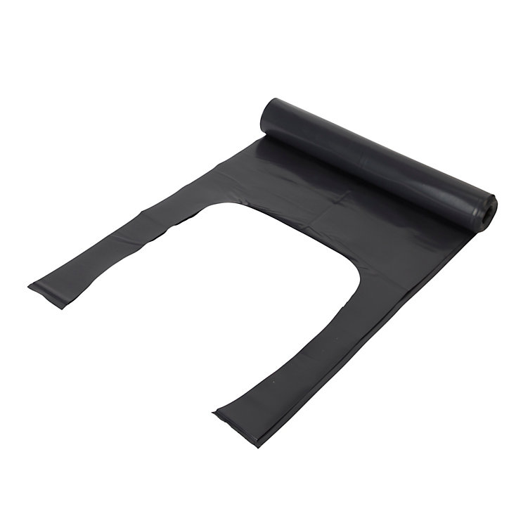 5 sacs à gravats ultra-résistants noir 70L