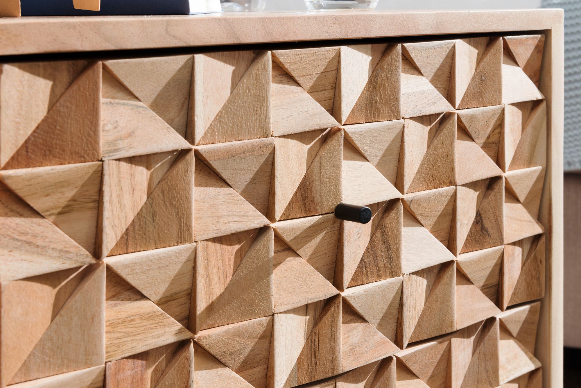 FineBuy Nachtkonsole REWA Nachttisch Boxspringbett Nachtkästchen Holz massiv