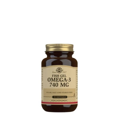 Solgar Gel de Peixe Ómega-3 740mg 50 cápsulas