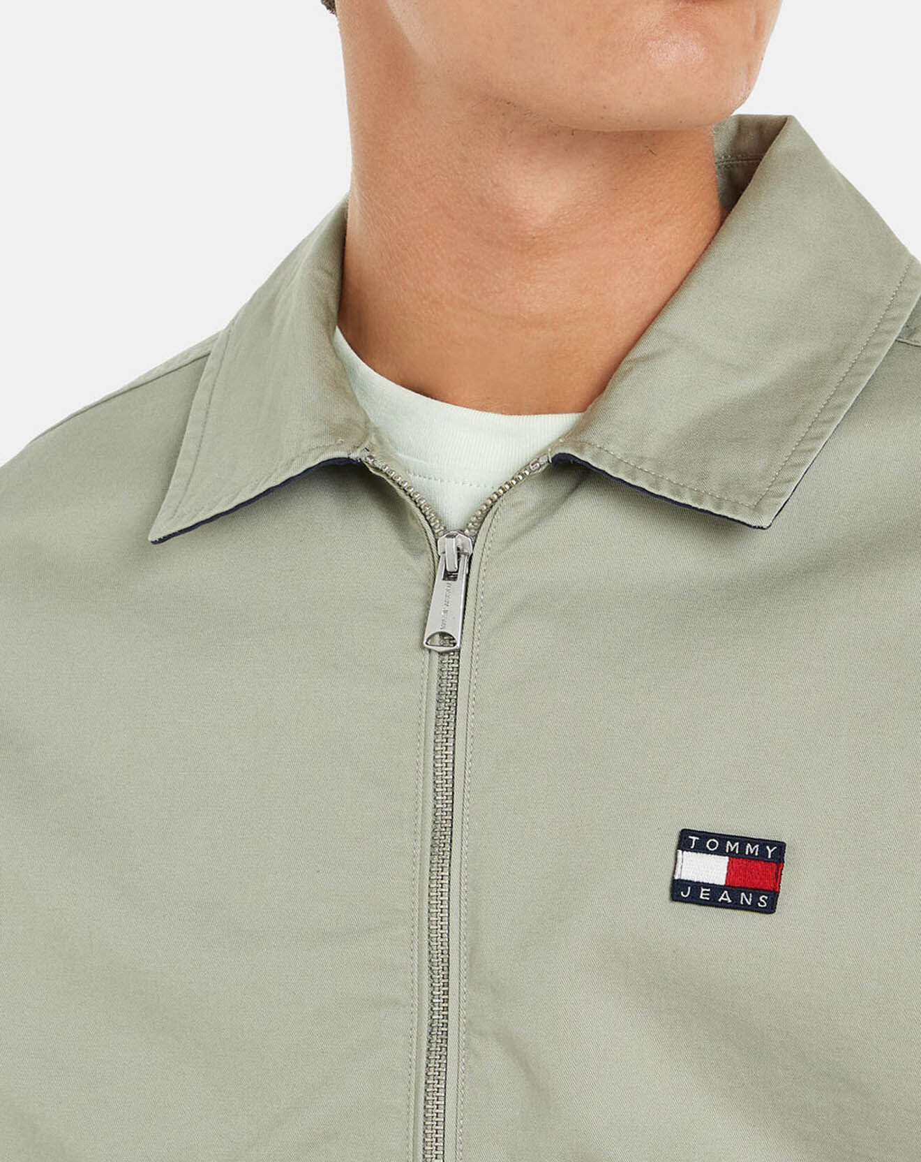 Tommy Jeans Blouson regular vert grisé