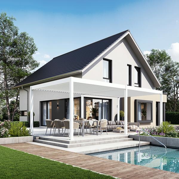 Weide Pergola LED E-Deluxe 3,6x7,2, ca.