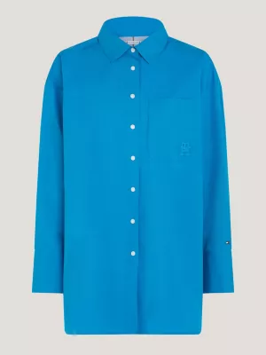 Camisa TH Monogram Oversized Fit