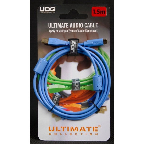 UDG U96001LB USB 2.0 USB-C - USB-B 1.5 meter blauw