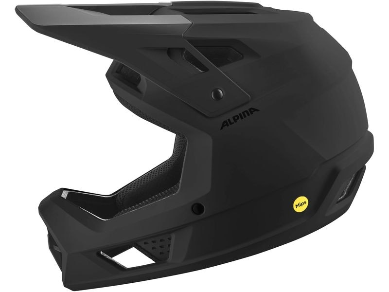 alpina Helm PIKES MIPS Schwarz, 52 - 55 Robuster Downhill-Helm