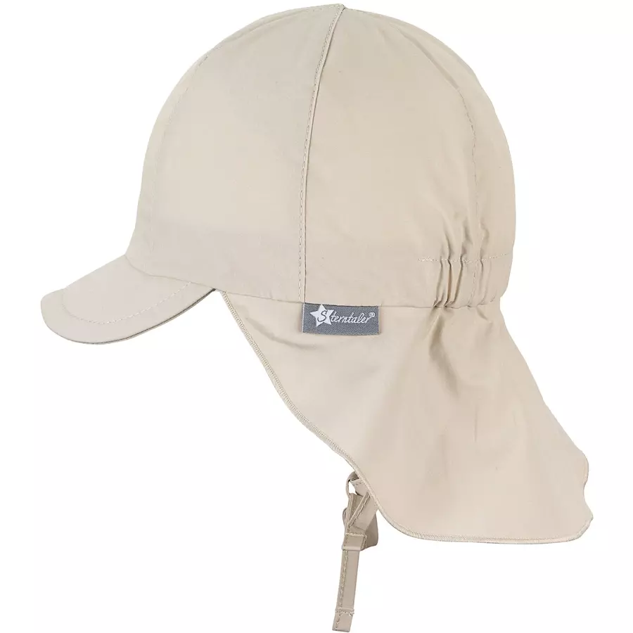 Sterntaler Schirmmütze mit Nackenschutz beige