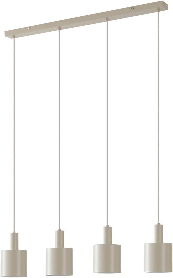 Lindby Pendelleuchte Ovelia (Modern) in Creme aus Metall (4 flammig, E27) - Deckenlampe Esstischlampe Hängelampe Hängeleuchte Küchenleuchte