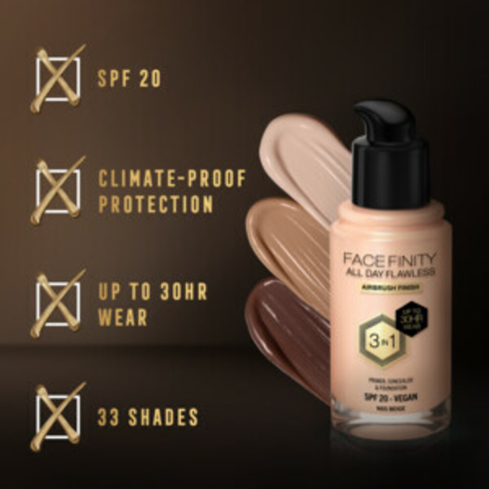 Max Factor Facefinity All Day Flawless Foundation N55 Beige34 ml