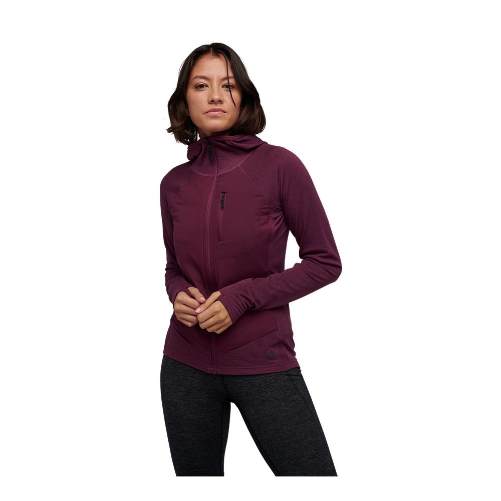 Black Diamond COEFFICIENT LT HYBRID - Sweat Femme blackberry