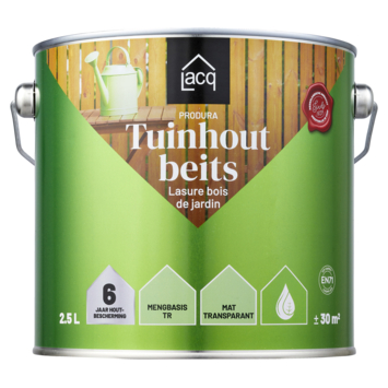 Lacq Produra Tuinhout beits mat 2,5 liter