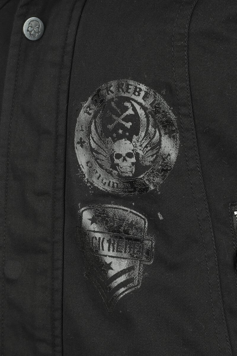 Manteau avec Impirmés Brillants | Rock Rebel by EMP Veste d'hiver