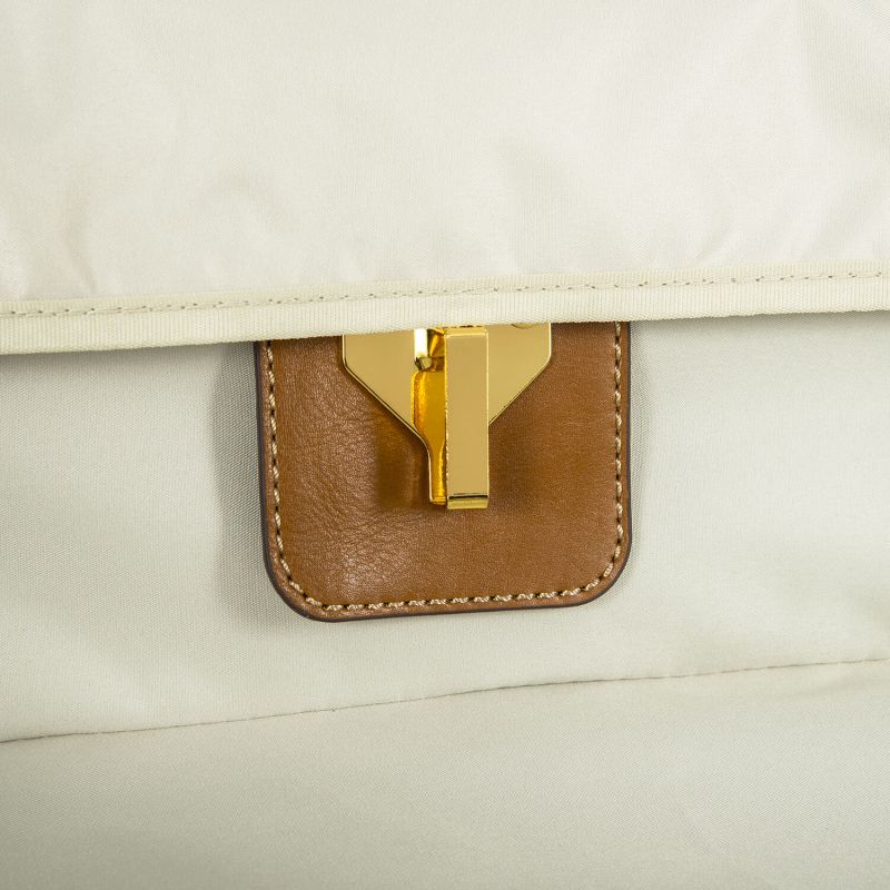 Valise rigide Bellagio 76 cm Bleu/tabac
