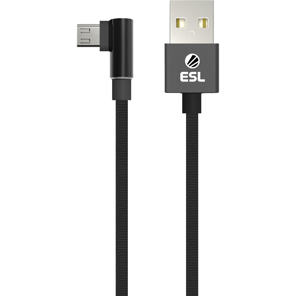 ESL USB til microUSB gamingkabel, 2 m (sort)