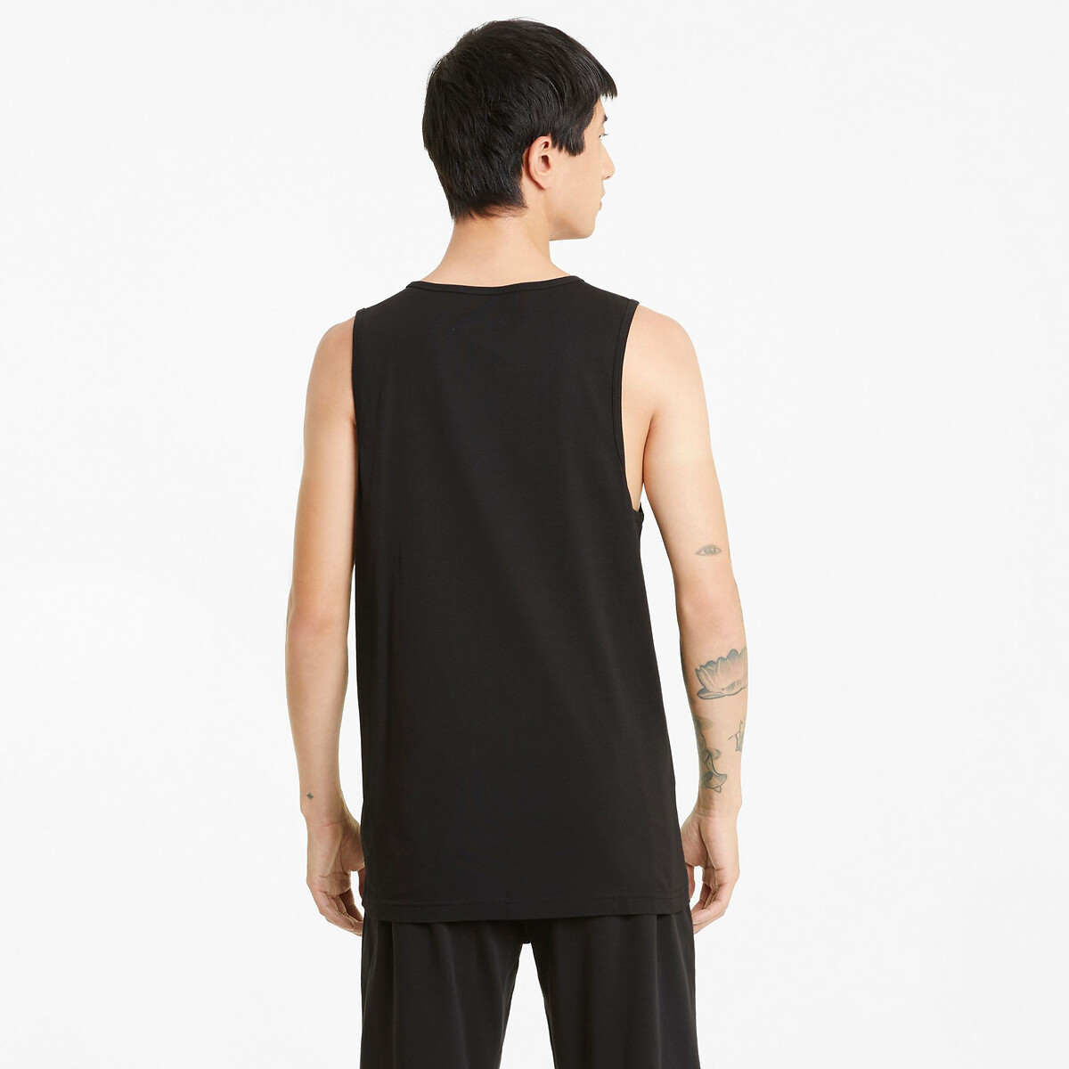 PUMA<br>Camiseta sem mangas, gola redonda em puro algodão