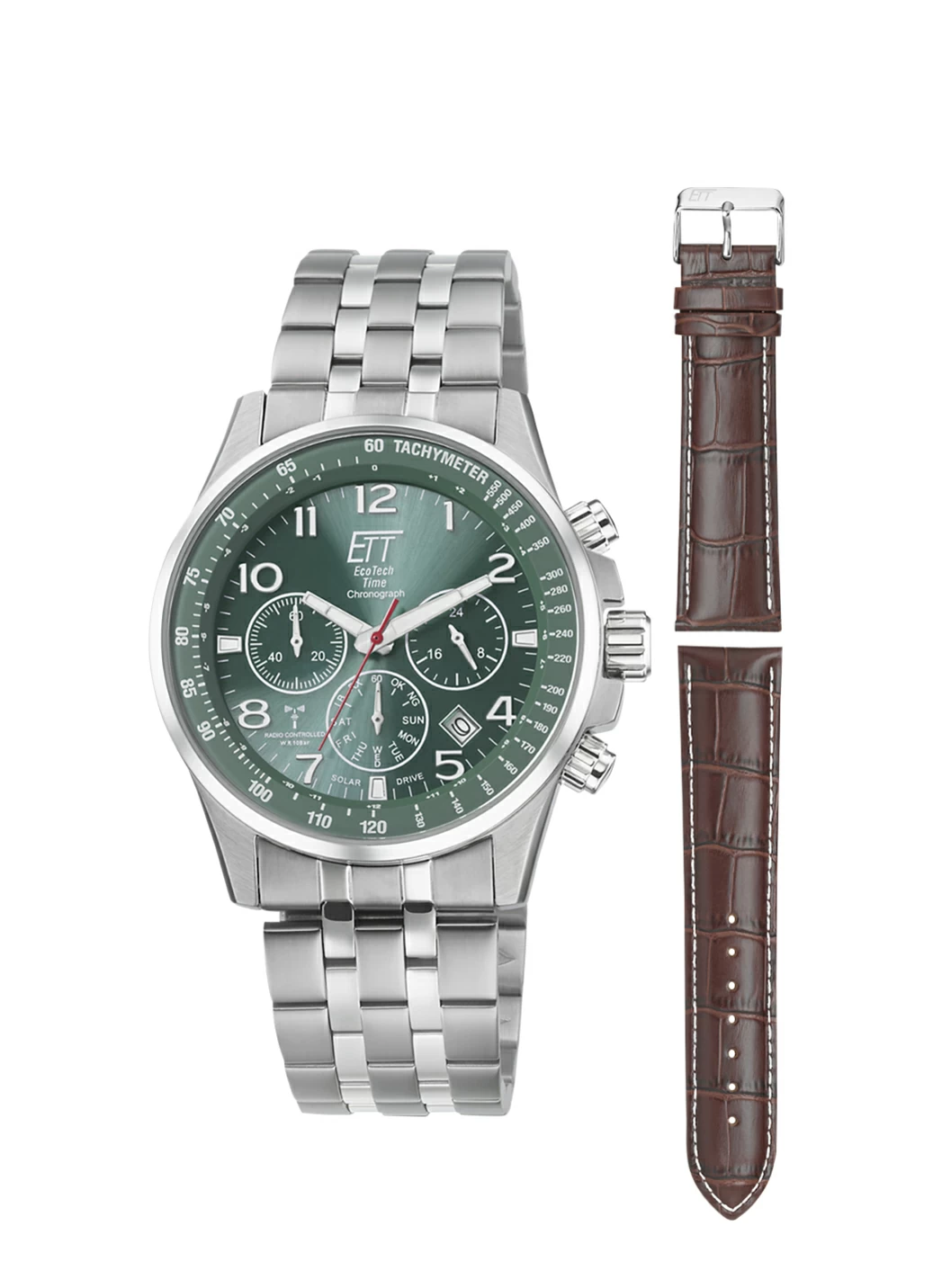 Funk-Solar-Chronograph mit Wechselband