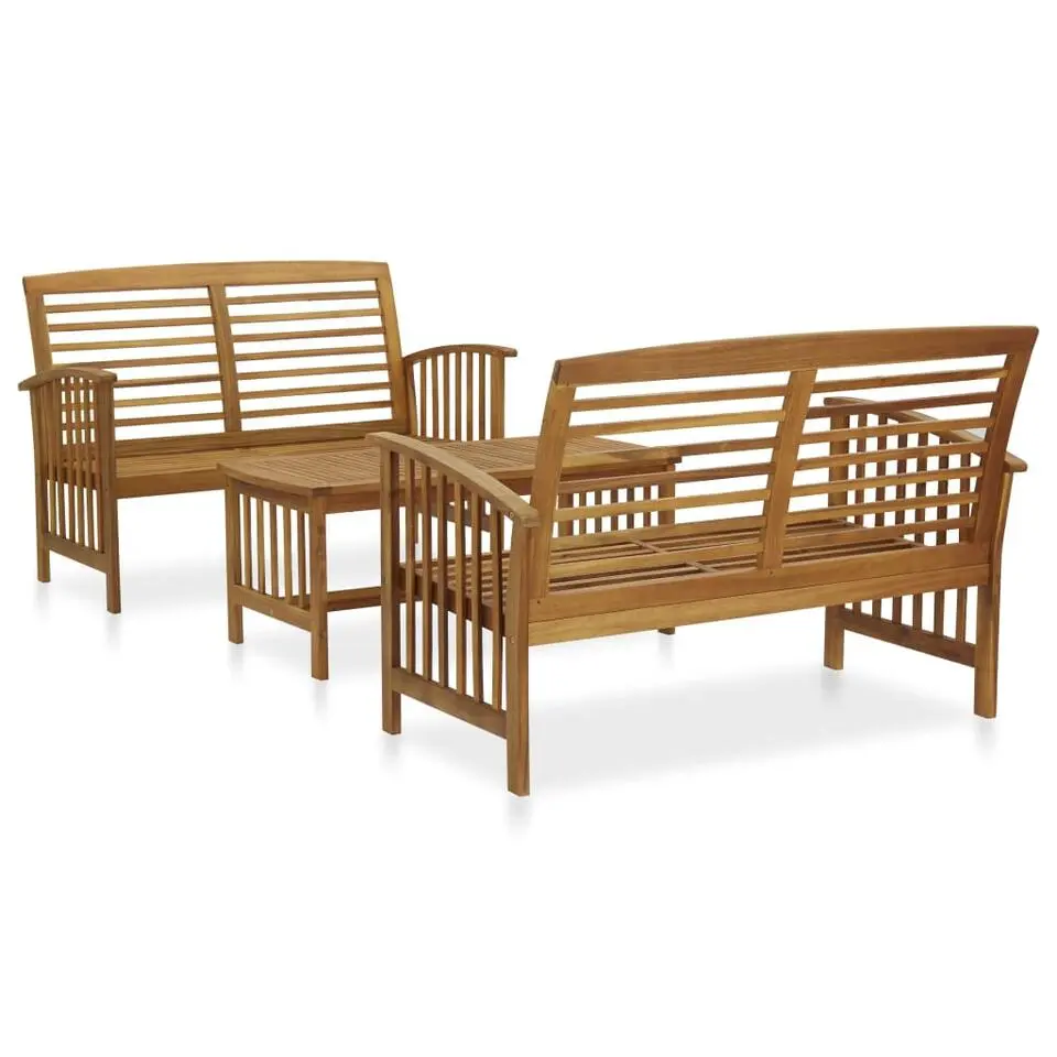 vidaXL - Loungeset - Bruin - Hout
