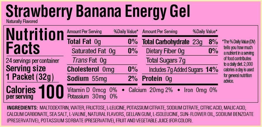 GU Energy Energigel 32g Jordbær/banan