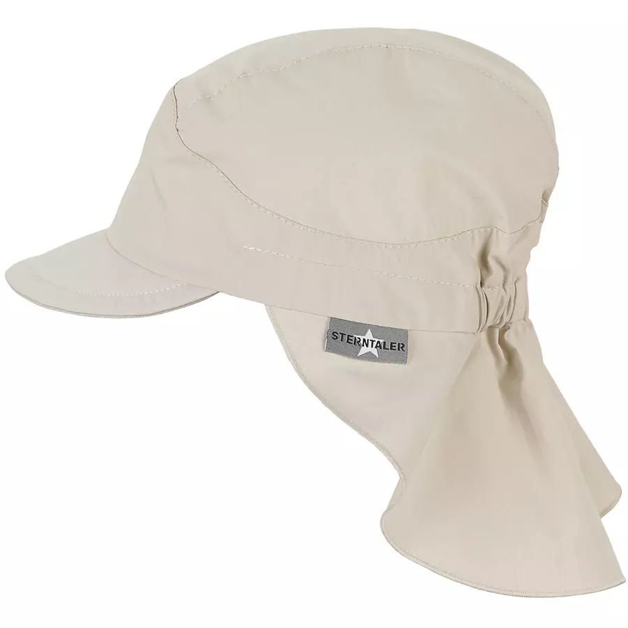 Sterntaler Schirmmütze mit Nackenschutz beige