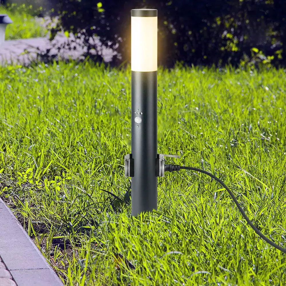 Stehleuchte, 2x Steckdosen, Bewegungsmelder, H 60 cm