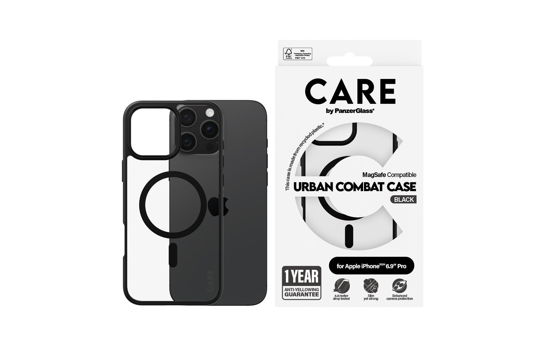 Back Cover Flagship iPhone 16 Pro Max Schwarzer RahmenSchutzhülle für das Apple iPhone 16 Pro Max