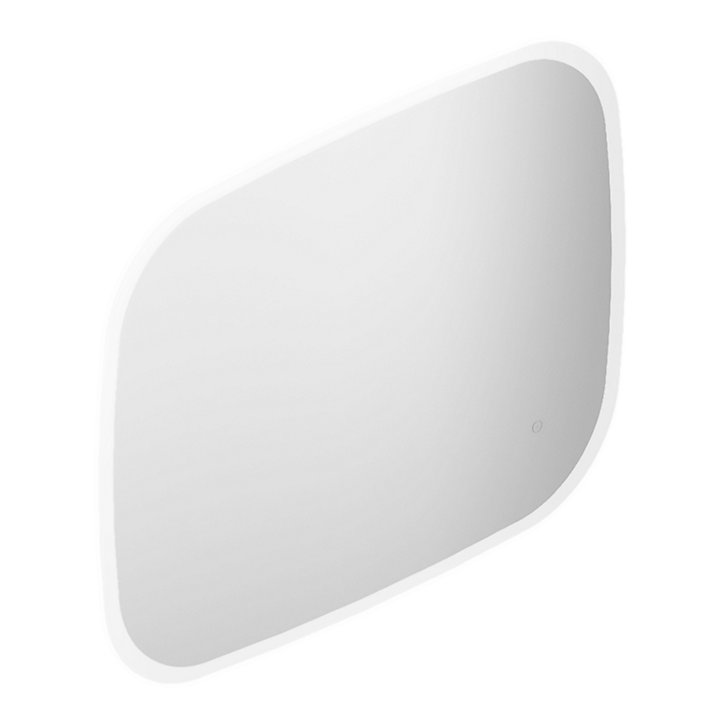 Miroir de salle de bains lumineux LED L95xH75xP2 cm, Alba