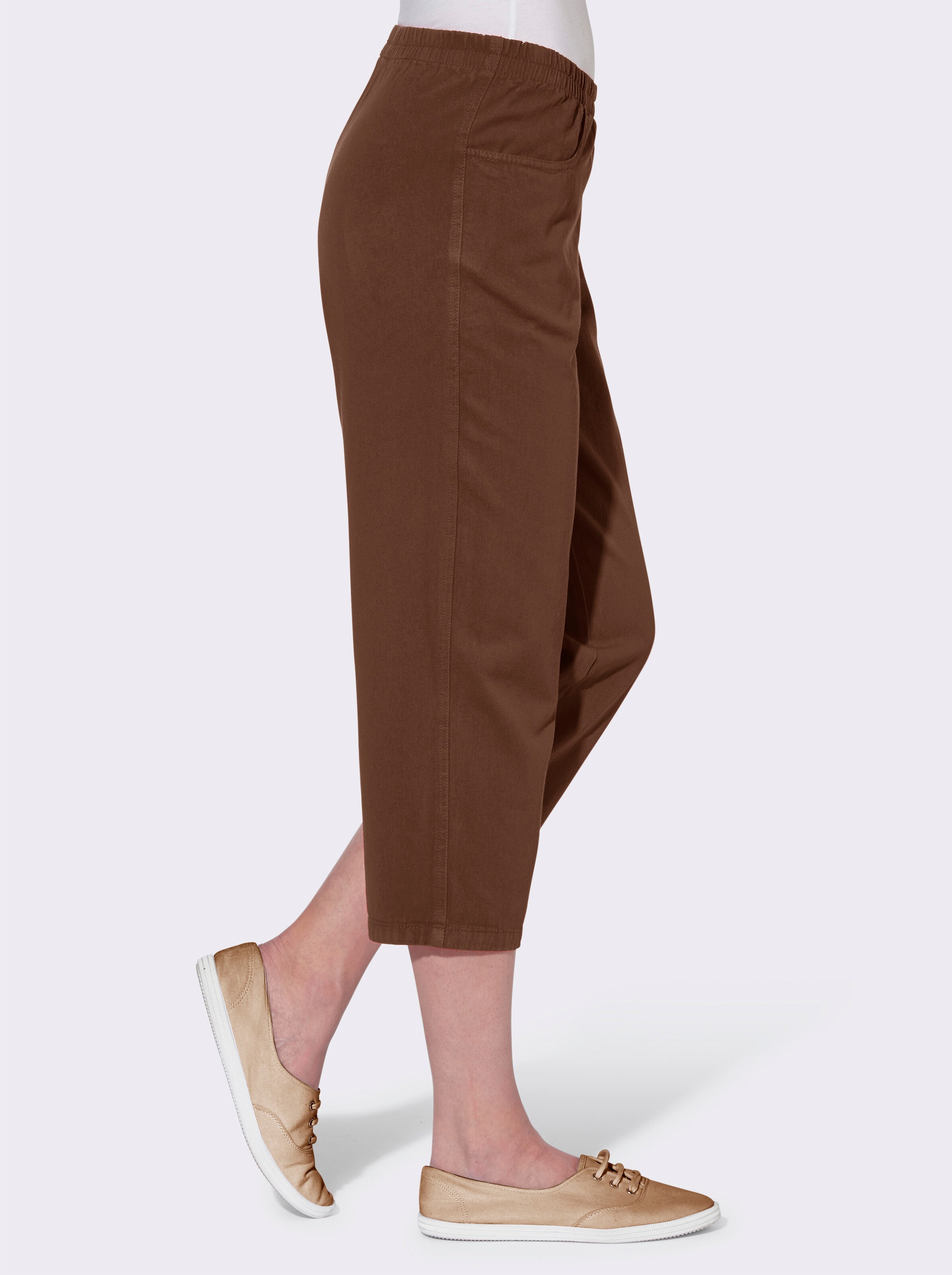 Caprihose aus reiner Baumwolle