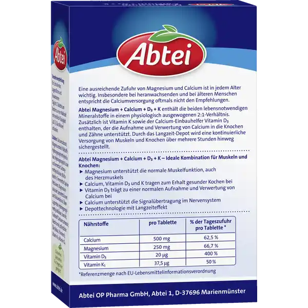 Magnesium Calcium + D3  + K Tabletten