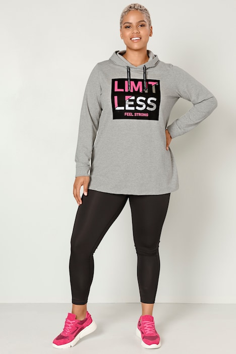 Hoodie, Schrift-Druck, Kapuze, Langarm