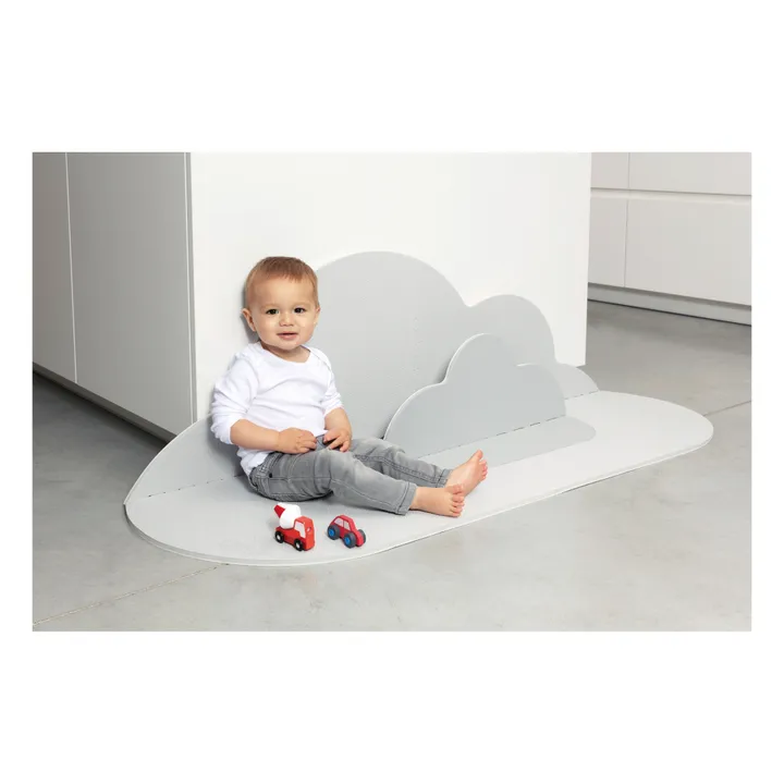 Quut Tapis de jeu pliable Nuage | Gris perle