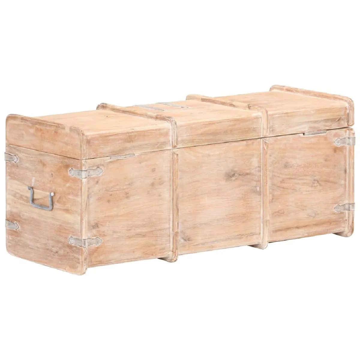 vidaXL Coffre de rangement 90x40x40 cm bois d'acacia