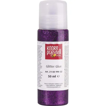 Knorr Prandell Glitterfarbe Glitter Glue dunkellila, 50ml